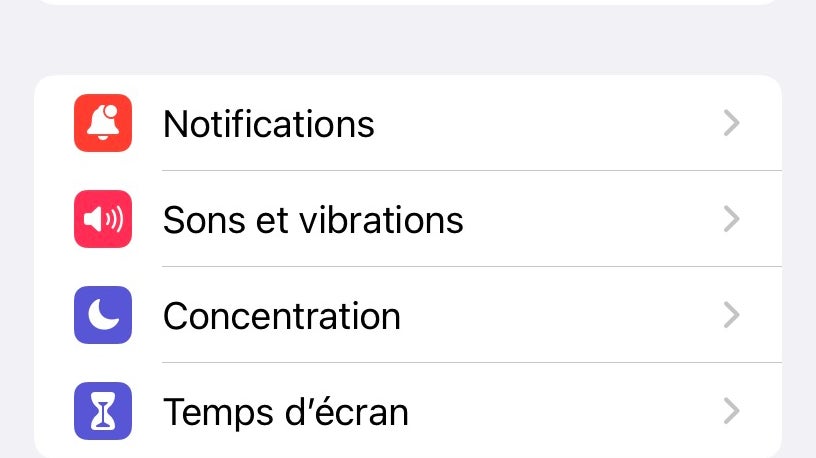 Cliquez dans la rubrique Général 
