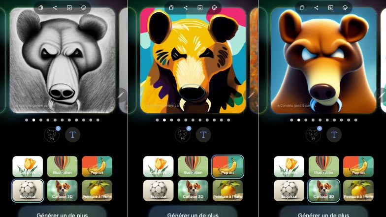 Les styles et possibilités sont variées