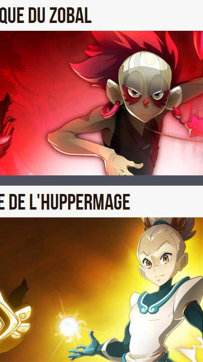 Roublards, Zobals, Steamers, Eliotropes, Huppermages et Ouginak, nouvelles classes jouables dans Dofus.